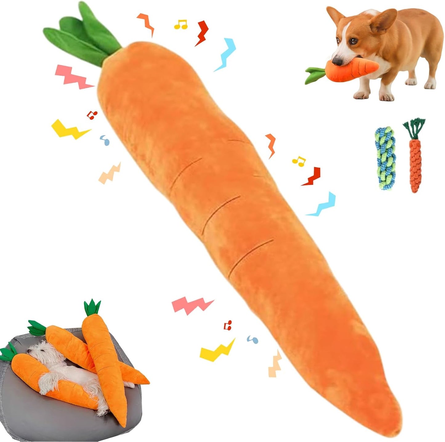 Calming Carrot Dog Toy