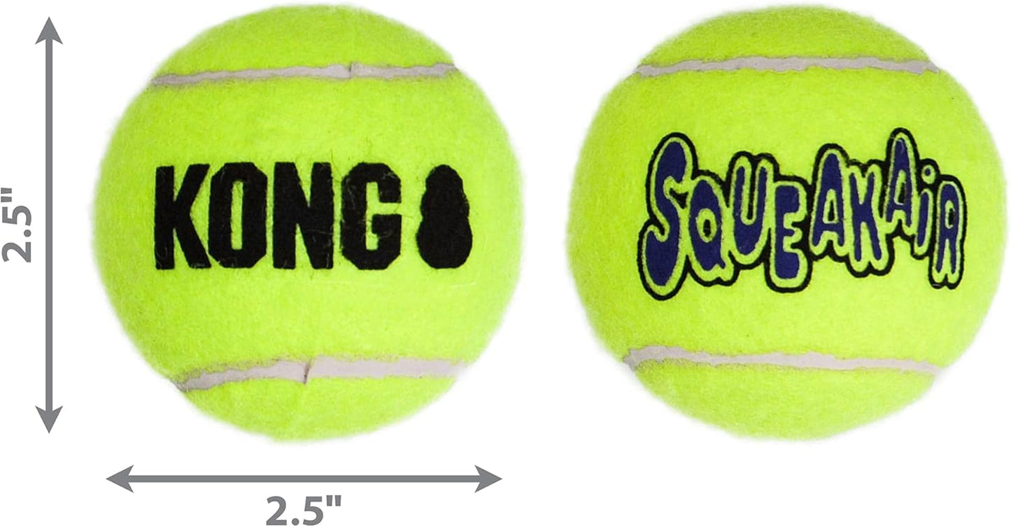 Air Dog Squeakair Dog Toy Tennis Balls, Medium, (Pack of 3)