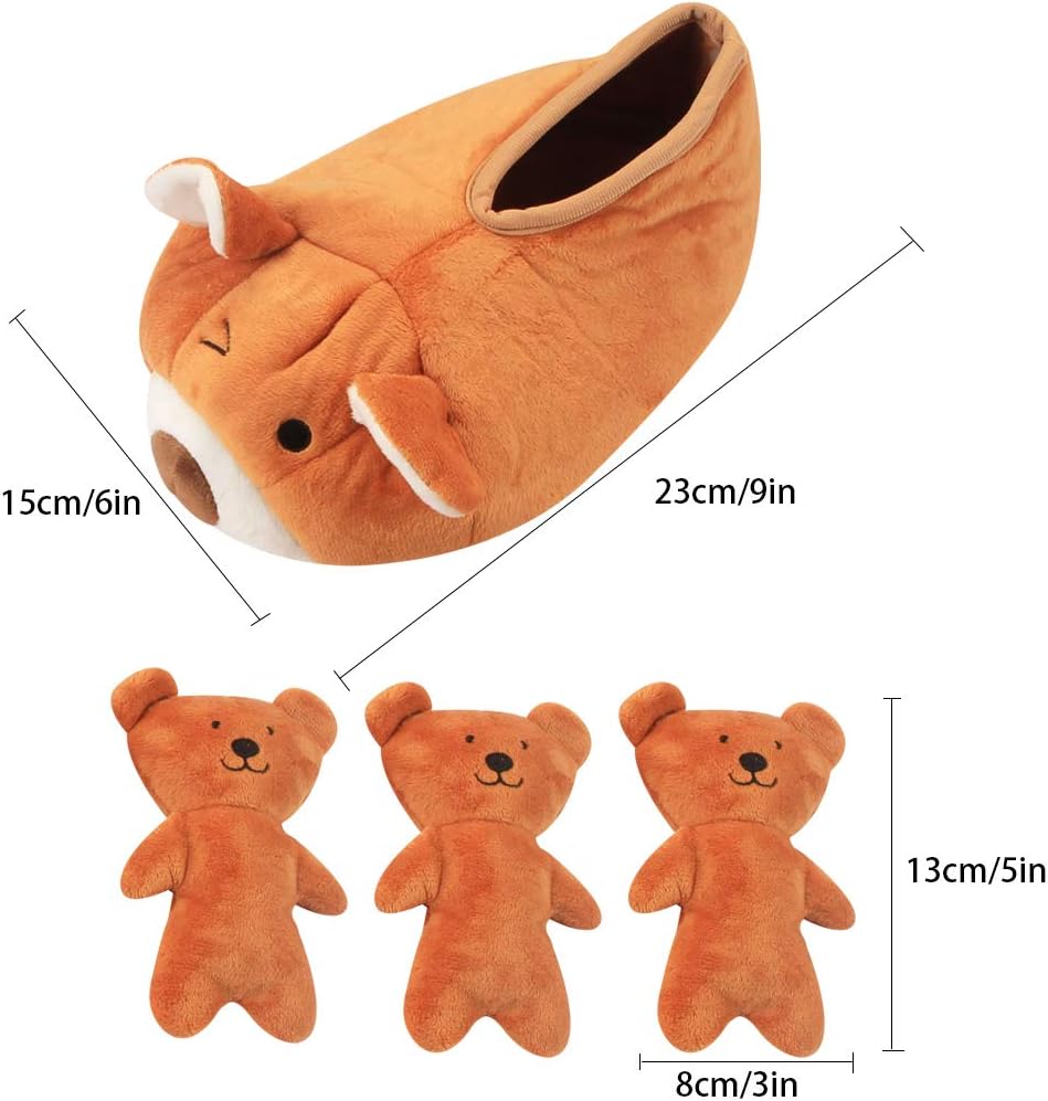 Plush Dog Toy Squeaky Bear