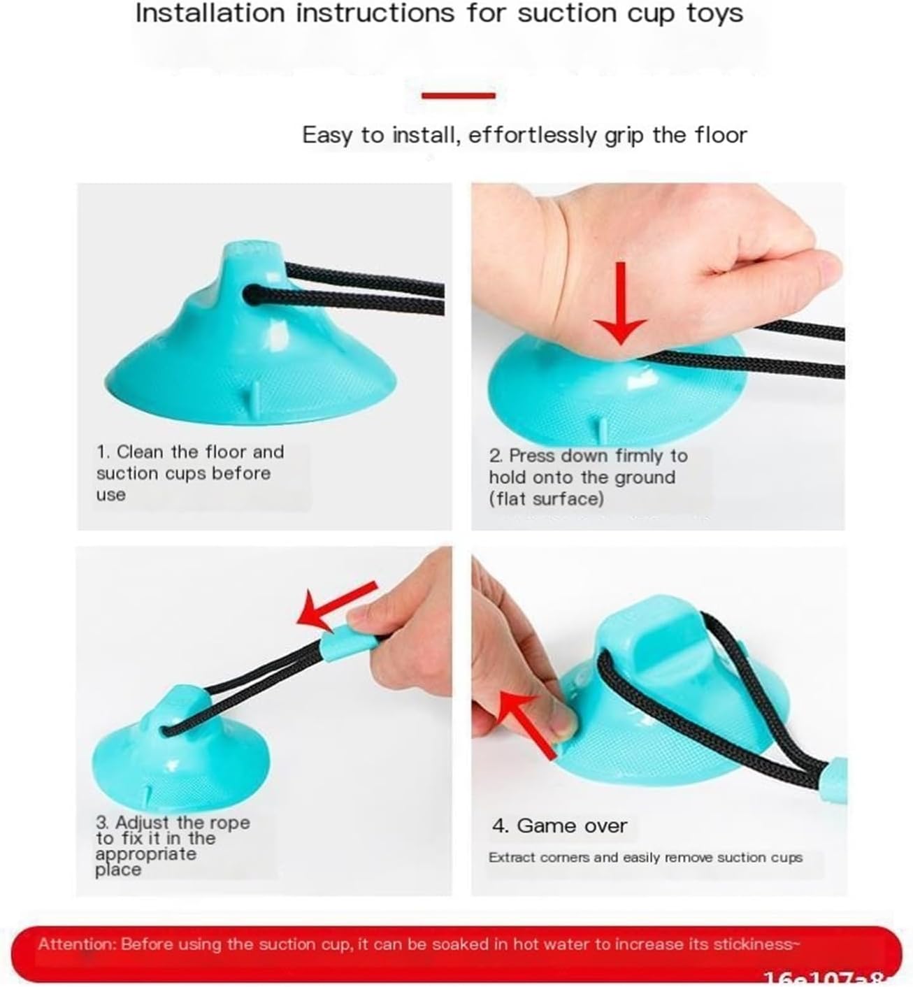 Interactive Suction Cup Chew Ball with Food Dispenser (L)