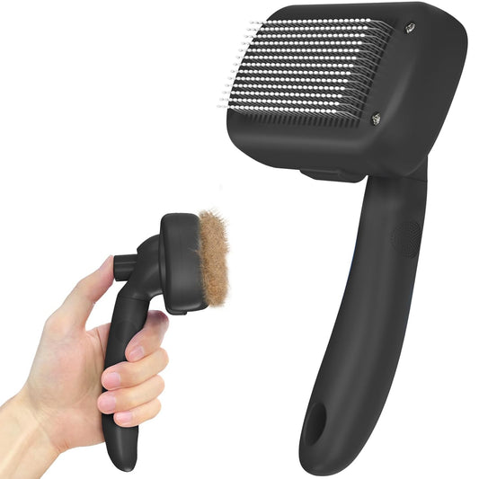 Self Cleaning Shedding Brush (Black)