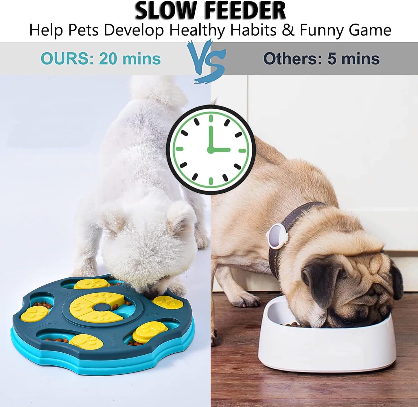 Interactive Puzzle Toy for Large, Medium, Small Smart Dogs