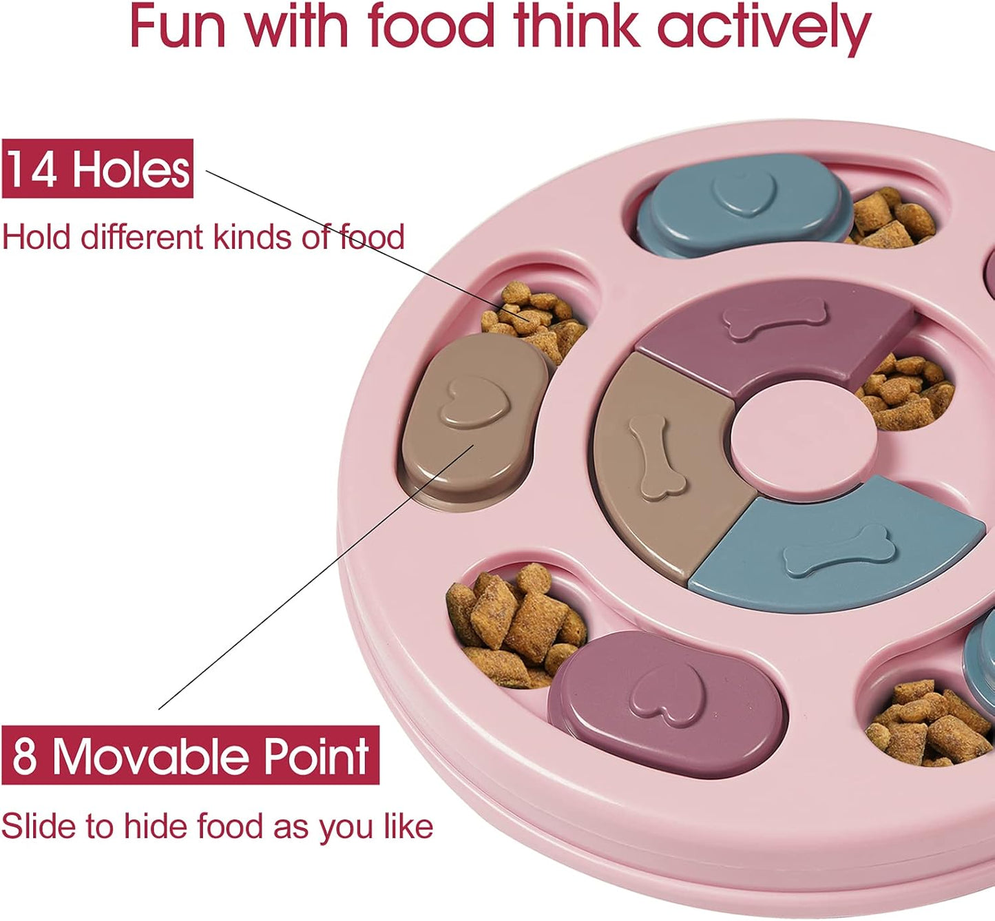 Dogs Food Puzzle Feeder Toys for IQ Training & Mental Enrichment