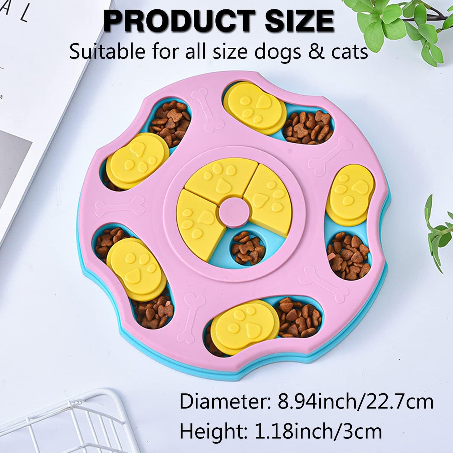 Interactive Puzzle Toy for Large, Medium, Small Smart Dogs