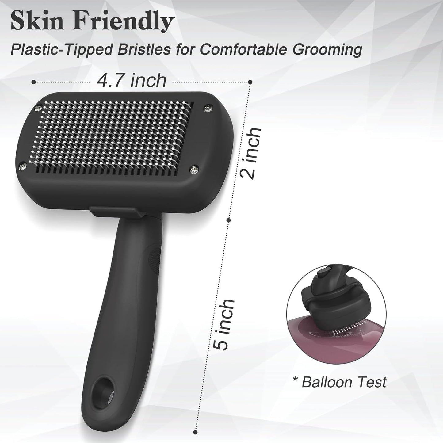 Self Cleaning Shedding Brush (Black)