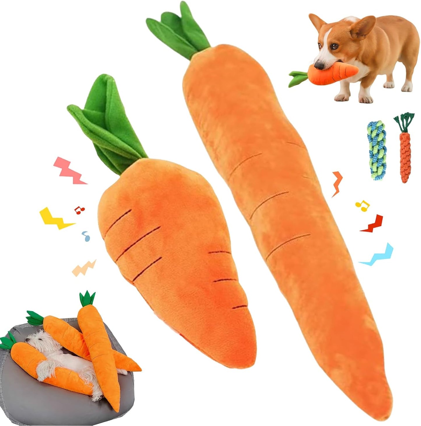 Calming Carrot Dog Toy