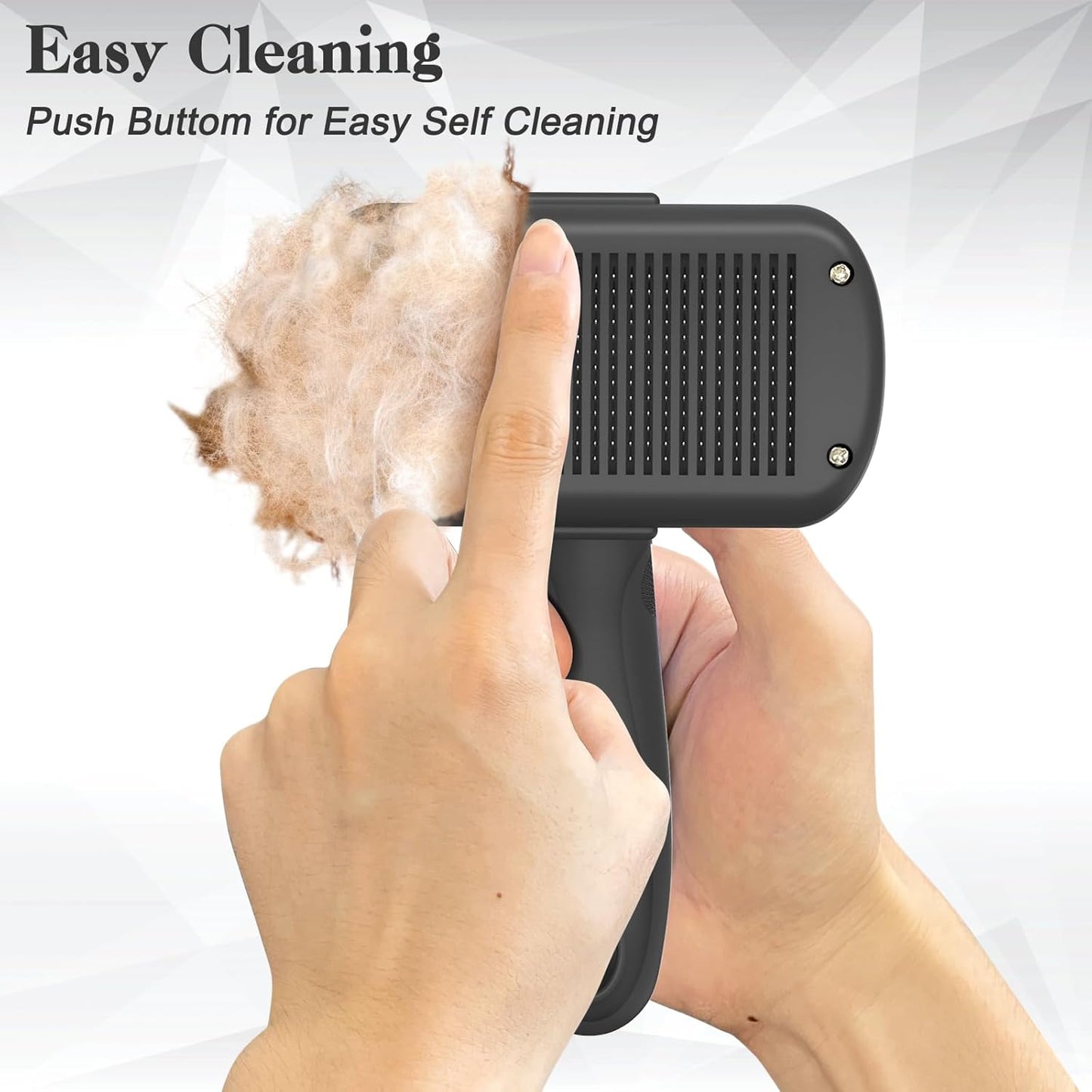 Self Cleaning Shedding Brush (Black)