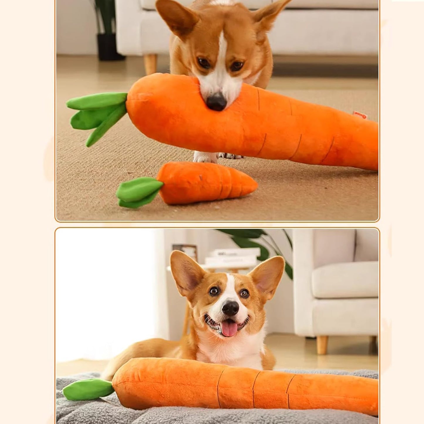 Calming Carrot Dog Toy