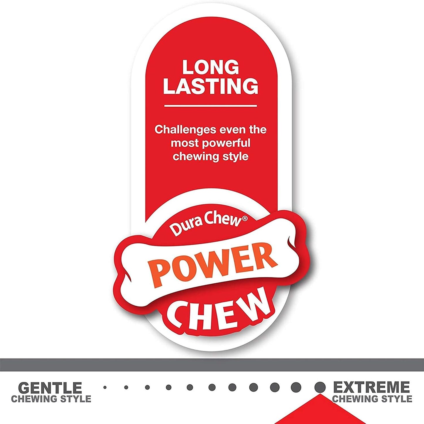 Original Bone Power Chew Toy for Dogs, Durable Dog Toys for Aggressive Chewers, Flavor Frenzy Chili Cheese Dog, Popcorn, & Cherry, Small - up to 25 Ibs, 3 Pack