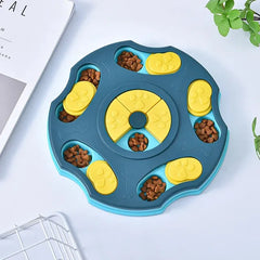 Dog Puzzle Toy Feeder Anti-Choking Training Slow Food Bowl Cat Dog Puzzle Food Game Training Pet Daily Feeding