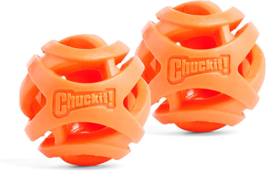 Air Fetch Ball Dog Toy, Small (2 Inch Diameter), for Dogs 0-20 Lbs, Pack of 2