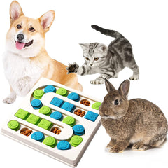 <25 Holes>  Interactive Pet Puzzle Toys (Level 2-3) Dog Slow Feeder,Dog Puzzle Feeder,Rabbit Toy… (Level 3)