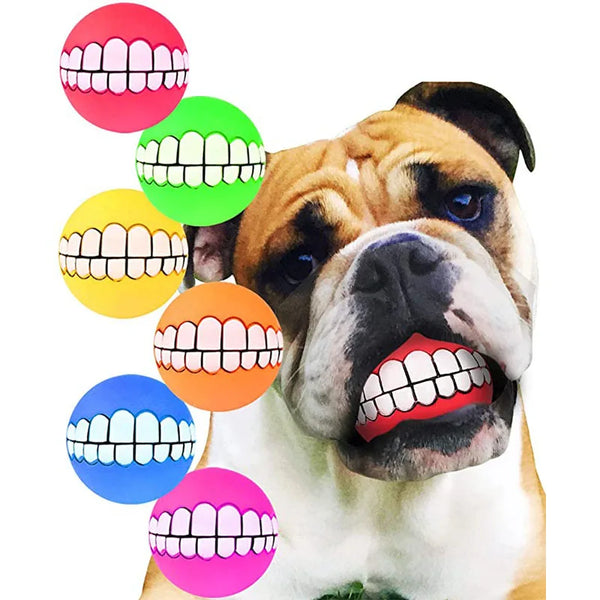 Small Dogs Non Toxic Dog Chew Ball Toys for Aggressive Chewers Molar Bite Rubber Chew Ball Dog Chew Toys Chihuahua - Toys