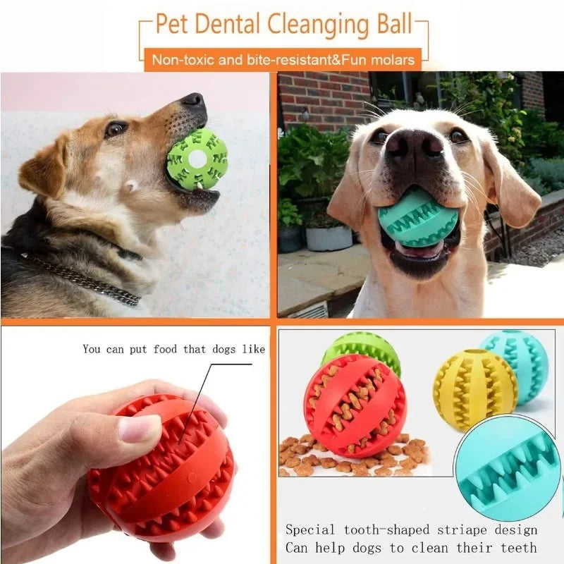 Toys for Dogs Rubber Dog Ball for Puppy Funny Dog Toys for Pet Puppies Large Dogs Tooth Cleaning Snack Ball Toy for Pet Products