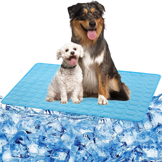 Dog Cooling Mat Dog Cooling Pad Self Cooling Blanket, Washable Cooling Mat for Dogs, Pet Cooling Mat Keeps Pets Cool in Summer Heat, Resuable Fabric Cooling Mat 28X22Inch/70X55Cm