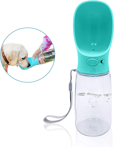 Dog Water Bottle 19 OZ Walking Pet Water Bottle Water Bottle for Dog 19 Oz Leak Proof Dog Water Bottle for Walking Puppy Outdoor Walking Hiking, Travel, Water Bottle for Large Dogs