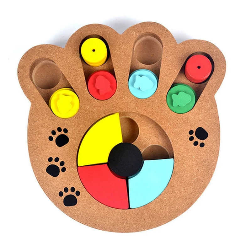 Multifunctional Pet Dog Puzzle Toy Wood Feeder Iq Training Dog Toys Education Slow Feeding Interactive Puzzle Dispenser Games