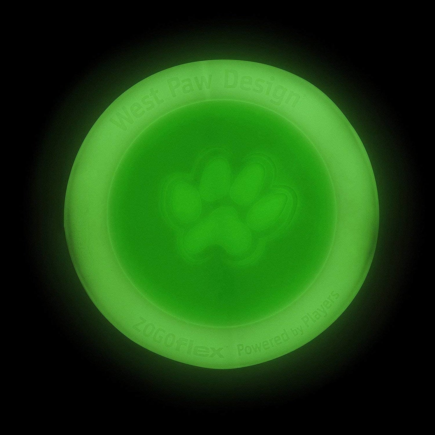 Zogoflex Zisc Dog Flying Disc, High Flying Aerodynamic Disc for Dogs Puppy – Lightweight, Floatable Disc for Fetch, Tug of War, Catch, Play – Doubles as Food/Water Bowl, Large 8.5", Glow