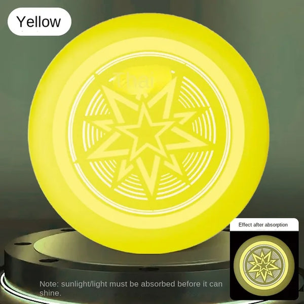 Glow-In-The-Dark Frisbee 175G Play Frisbee 10.73 Inches Lightweight Suitable for Outdoor Sports Dog Frisbee