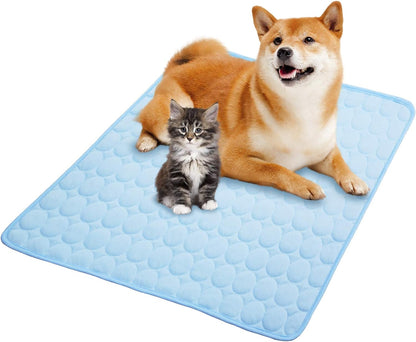 Dog Cooling Mat Dog Cooling Pad Self Cooling Blanket, Washable Cooling Mat for Dogs, Pet Cooling Mat Keeps Pets Cool in Summer Heat, Resuable Fabric Cooling Mat 28X22Inch/70X55Cm