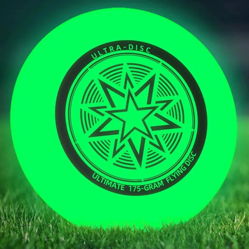 Glow-In-The-Dark Frisbee 175G Play Frisbee 10.73 Inches Lightweight Suitable for Outdoor Sports Dog Frisbee