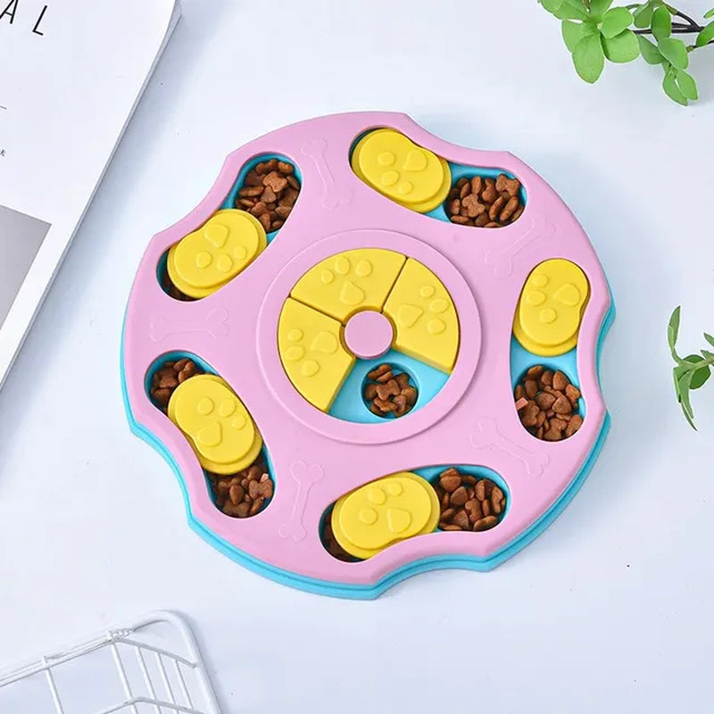 Dog Puzzle Toy Feeder Anti-Choking Training Slow Food Bowl Cat Dog Puzzle Food Game Training Pet Daily Feeding