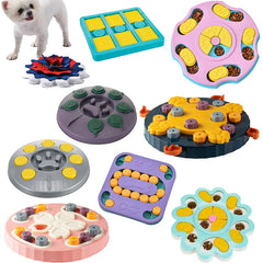 Dog Puzzle Toy Feeder Anti-Choking Training Slow Food Bowl Cat Dog Puzzle Food Game Training Pet Daily Feeding