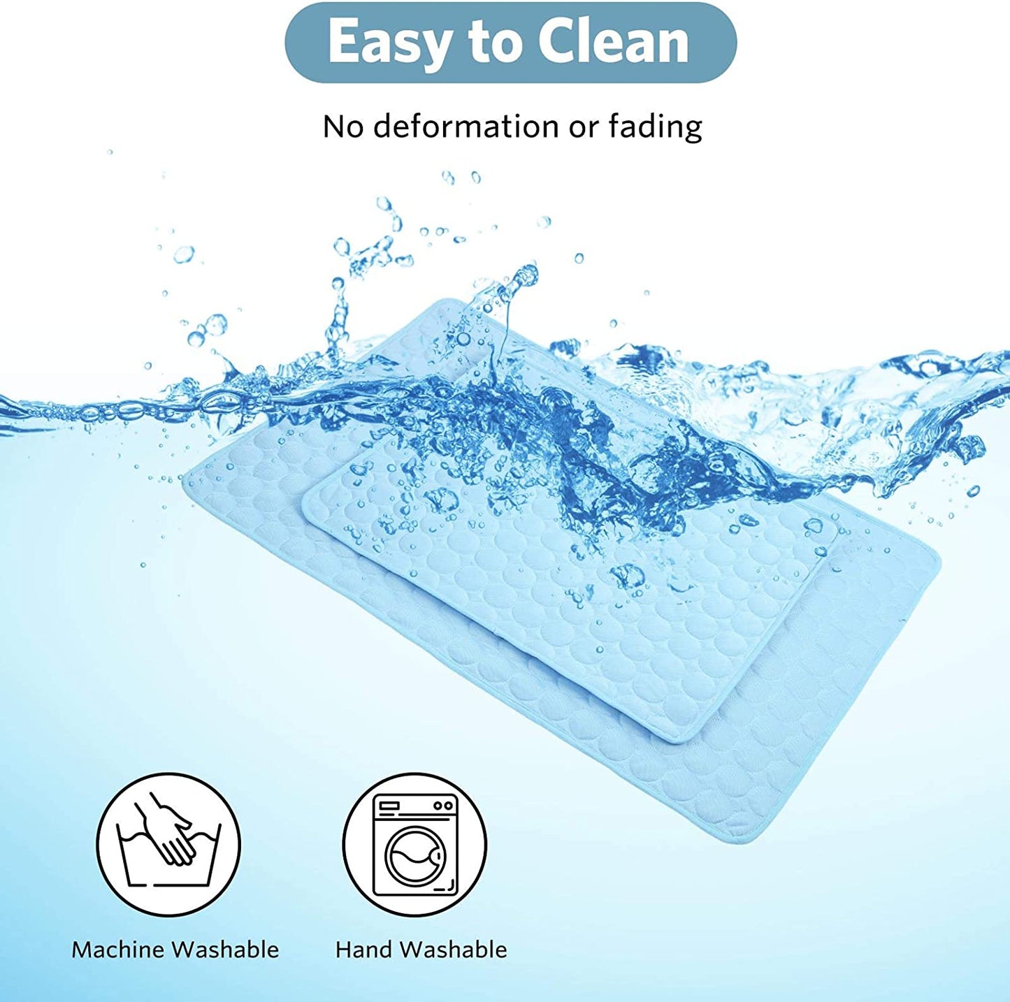 Dog Cooling Mat Dog Cooling Pad Self Cooling Blanket, Washable Cooling Mat for Dogs, Pet Cooling Mat Keeps Pets Cool in Summer Heat, Resuable Fabric Cooling Mat 28X22Inch/70X55Cm